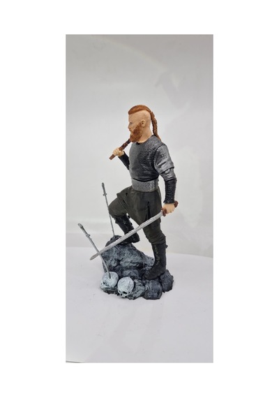 Ragnar Rodbrok Büst Figür Degistirilebilir 2 Baslı 20 Cm Vikings Vikingler