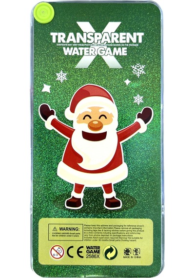 Hediyelik Sulu Halka Geçirme Oyuncağı - Noel Baba Ve Kutup Ayısı Figürlü