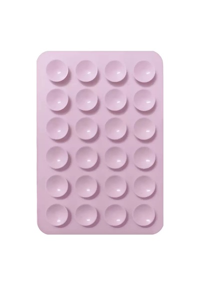 Lexroo Kare Öpücüklü 03 Çift Taraflı Silikon Tutucu 5,50cm X 8cm - Açık Pembe