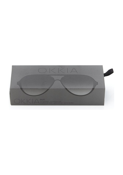 Okkia Alessio Unisex Güneş Gözlüğü Siyah