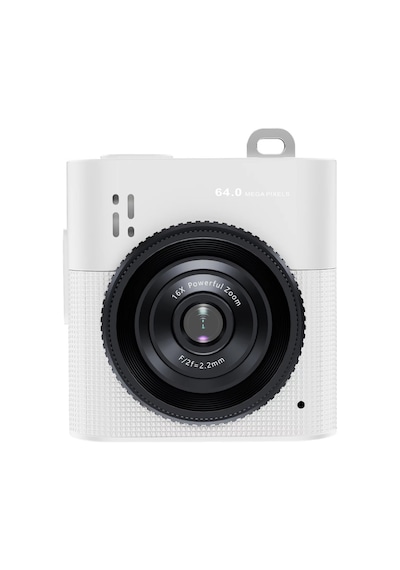 Çeşithane S5s6 Mini Dijital Kamera 64mp Ips Ekran Taşınabilir Vlog-beyaz