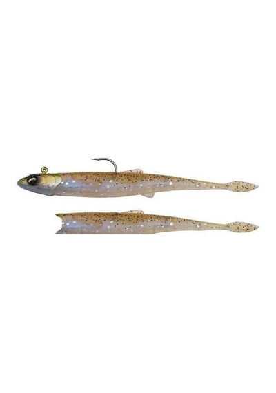 Savage Gear Flying Minnow 10cm 5.5gr 2 Adet Silikon + 1 Adet 8.5gr Jig Head Set Goby