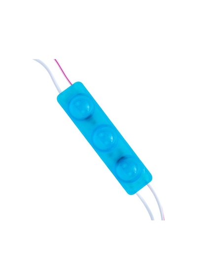 Powermaster 12 Volt 1.5 Watt Mavi Yanıp Sönen Parlak Tek Renk 2835 69 X 16 Mm Ip65 160 - 180 Lümen 160 Derece Modül Led