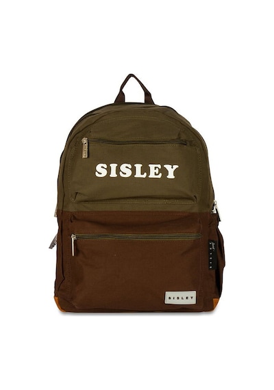 Sisley Lisanslı Unisex Sırt Çantası Yeşil-kahve