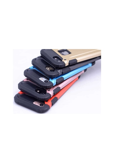 Noktaks - Apple Uyumlu iPhone 5 / 5s - Kılıf Çift Katman Zırh Tank Crash Military Kapak - Mavi