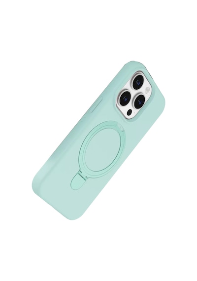 Newface Apple İphone 15 Pro Max Regal Magsafe Standlı Kapak - Su Yeşili