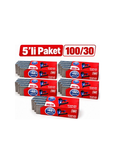 5'li Paket - Dlt 100/30 100 Serisi Havalı Zımba Teli 3 Cm 2.625 Adet