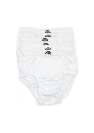 Gümüş Erkek Çocuk Slip Külot 3032 - 6 Adet Beyaz
