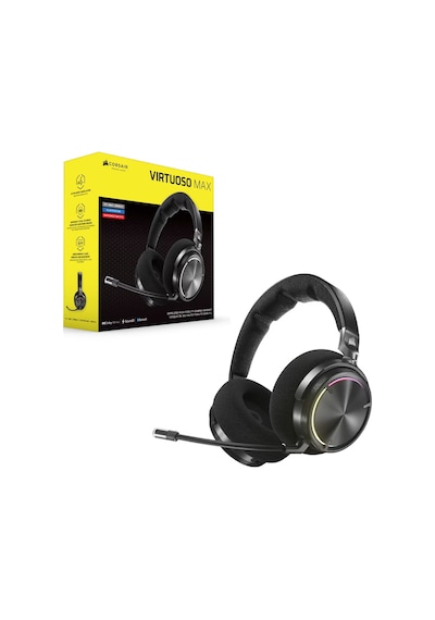 Corsaır Vırtuoso Max Wıreless Dolby Atmos Carbon Gaming Kulaklık