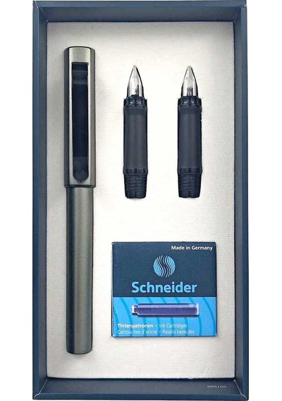 Schneider Dolma Kalem Hediye Seti Base Metalik Füme