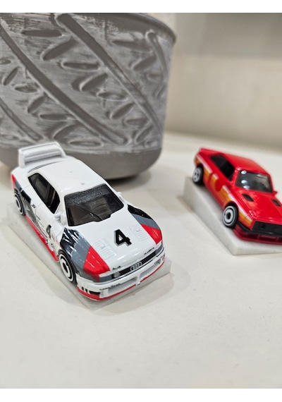 1:64 Ölçekli Araba Sergi Standı 2 'li Hot Wheels Ve Matchbox Uyu