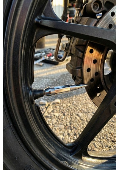 Motosiklet Sibop Kapağı Aksesuarı Krom 2 Li Set Universal Lastik Uyumlu