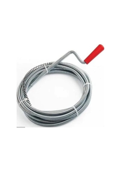 Tıkalı Banyo Lavabo Deliği Gider Boru Açıcı Susta 10 M 9 MM Lavabo Açıcı