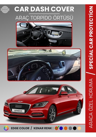 Hyundaı Genesıs Bh Kasa 2008-2014 Torpido Örtüsü Ön Panel Halı Torpido Koruma Tam Uyum - 509 Stiloto