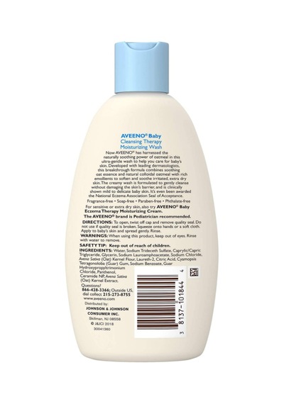 Aveeno Baby Cleansing Therapy Nemlendirici Bebek Yıkama Şampuanı 236 ML