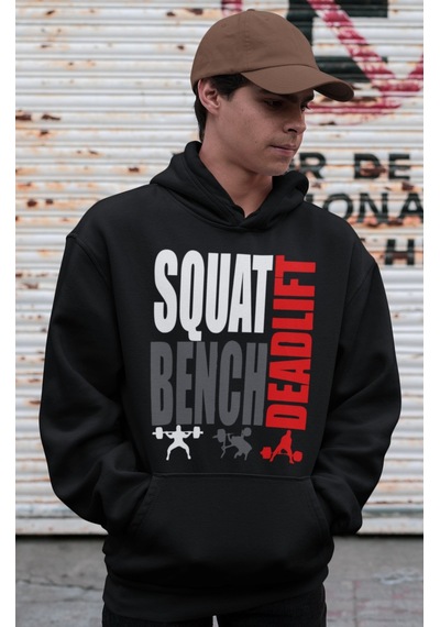 Sevbano Squat Bench Deadlift Bodybuilding Fitness Gym Baskılı Unisex Over Siyah Sevbano Squat Bench Deadlift Bodybuilding Fitness Gym Baskılı Unisex Over Siyah