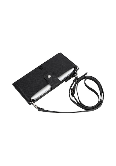 Gp Iguana Lozan Strap 6.5 İnch Uyumlu Deri Kartlıklı Kılıf Erc1 Siyah Siyah