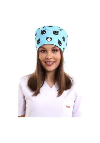 Kedi Köpek Desenli Cerrahi Bone - Doktor Bone-Standart-2105Kedi Köpek