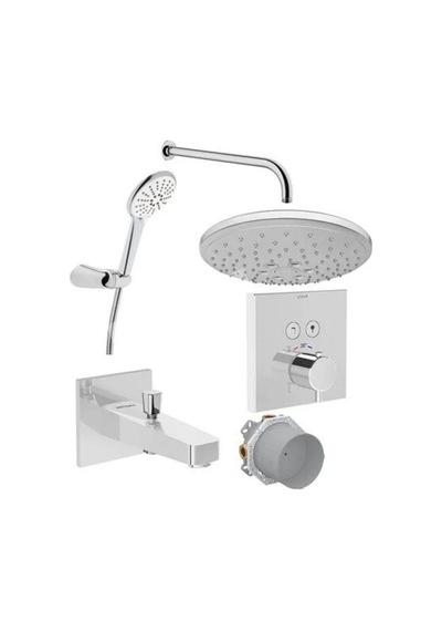 Artema Aquacontrol Square Ankastre Termostatik Duş Seti A49294 Krom