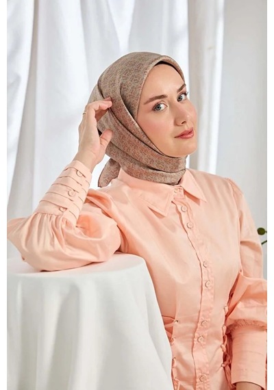 Silk Home %100 Twill İpek Eşarp S540 Kiremit