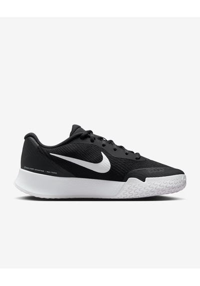 Nike Fz2156-001 Vapor Lite 3 Sert Kort Kadın Tenis Ayakkabısı - Siyah