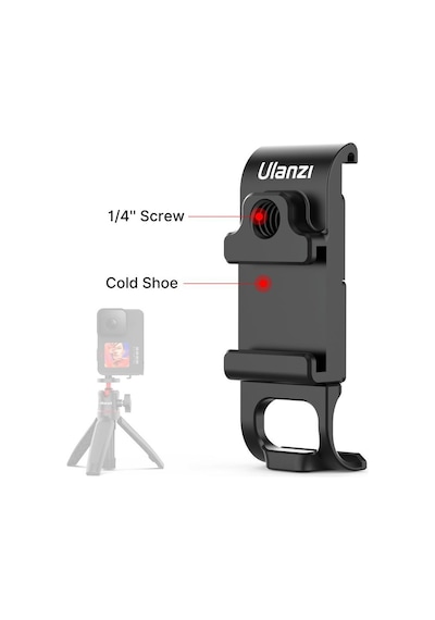 Ulanzi G9-6 Gopro Hero 9 Kablo Girişli Pil Kapağı Siyah