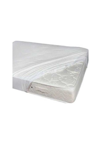 Altın Karma Çift Kişilik Fitted Sıvı Geçirmez Micro Yatak Koruyucu Alez 160x200+30 Cm Beyaz