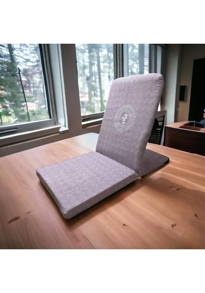 Remege Mandala Baskılı Backjack Meditasyon Sandalyesi Mor Dalga Mrd2024 Mor
