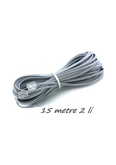 15 M 2 Canlı Hat Köken Telefon Kablosu Bina Girişi Modem Aras