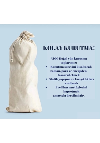 3 Adet Yün Kurutma Topları Doğal Yumuşatıcı Çamaşır Kurutma Makinesi Kurutma Topu Diğer