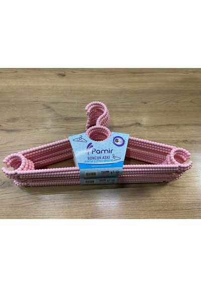 Pamir İnce 6 Lı Pembe Askı 39 Cm X 19 Cm Plastik Pembe Tr Diğer