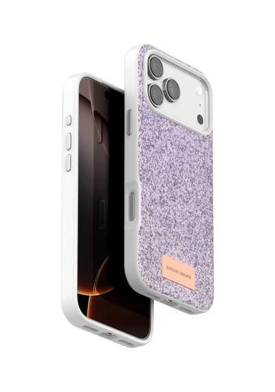 Durukar Apple, Uyumlu iPhone 17 Pro Max Bright Simli Kapak - Lila