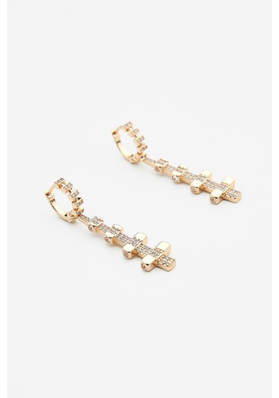 Taşlı Sallanti Küpe Gold 99501805