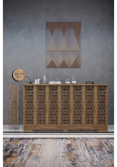 Dekoratif Petek Kaplama Modern Kalorifer Peteği Gizleme Ünitesi 11 Desen 9 Renk İç Ölçü 136 Cm Dış Ölçü 140 Cm Petek 136 Çam D5