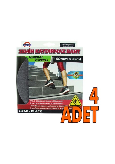 4 Adet Zemin Merdiven Kaydırmaz Bant 50Mmx25Mt