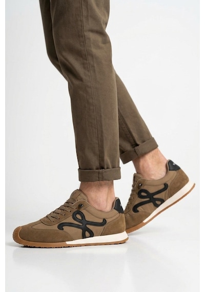 Voyager Camel Bağcıklı Hafızalı Rahat Tabanlı Retro Erkek Casual Ayakkabı Sneaker E472 M