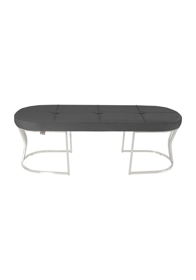 Viego Silver Collection- Gri Kapitoneli Chester Model Puf & Bench & Koltuk & Uzun Makyaj Puff & Yatak Ucu