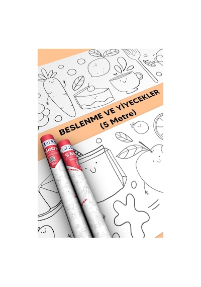 Sağlıklı Beslenme Boyama Kağıdı