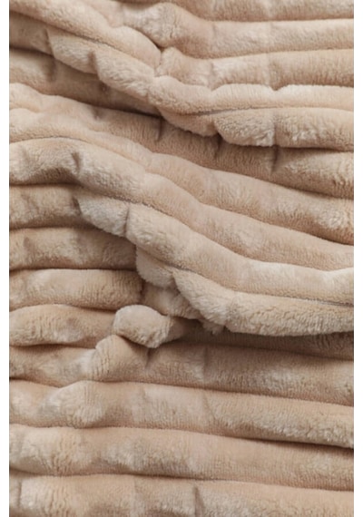 Merinos Modern Line 3 Parça Battaniye Seti Bej