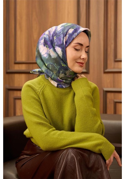 Silk Home Twill İpek Eşarp 11486-25 Koyu Lacivert