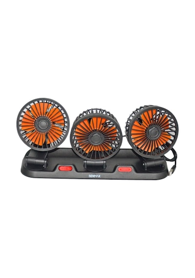 Nyf Benmax Oto Vantilatör Üç Fanlı Döner Başlık Usb Bağlantılı Bx14 043
