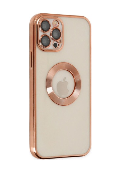 Apple İphone 12 Pro Kılıf Slot Silikon - Rose Gold 0.2M-Çok Renkli