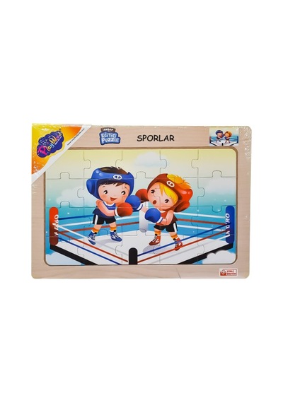 Ony-85-86-87-88 Ahşap Eğitici Puzzle Sporlar -onyıl Belirtilmemiş