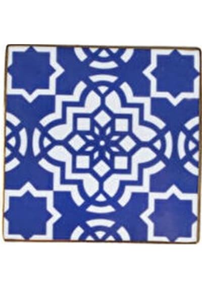 Porland Morocco Desen 7 Mor Bardak Altlığı 10x10 Cm Mor