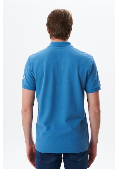 AR-MA Arma Erkek Regular Fit Baskılı % 100 Pamuk Pike Polo Yaka Tişört Y29374356202 Mavi