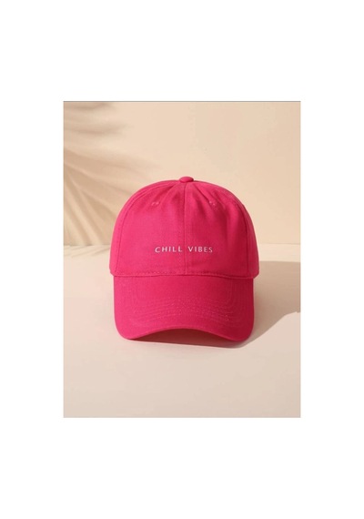 Caxis Chıll Vıbes Baskılı Toz Pembe Unisex Klasık Model Ayarlanabilir Çırtlı Şapka