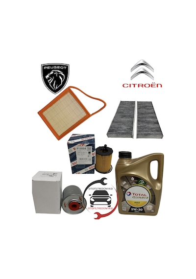 Citroen C-Elysee Peugeot 301 1.6 Hdi Filtre Bakım Set 430894464