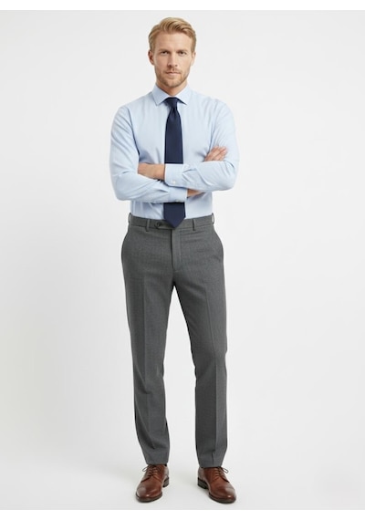 Presto Erkek Slimfit Armürlü Pantolon Siyah 3193-001 Siyah