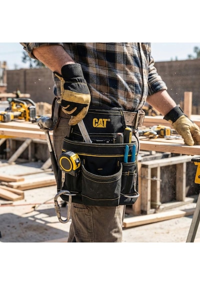 Cat Da980567 Çift Askı Kancalı Ağır Hizmet Bel Alet Çantası