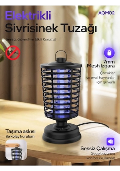 Auhma Aqm02 Ev-ofis-okul Sinek Kovucu - Siyah